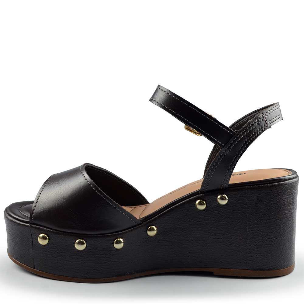 Sandália Anabela Dakota Feminina Y9542 - Foto 3