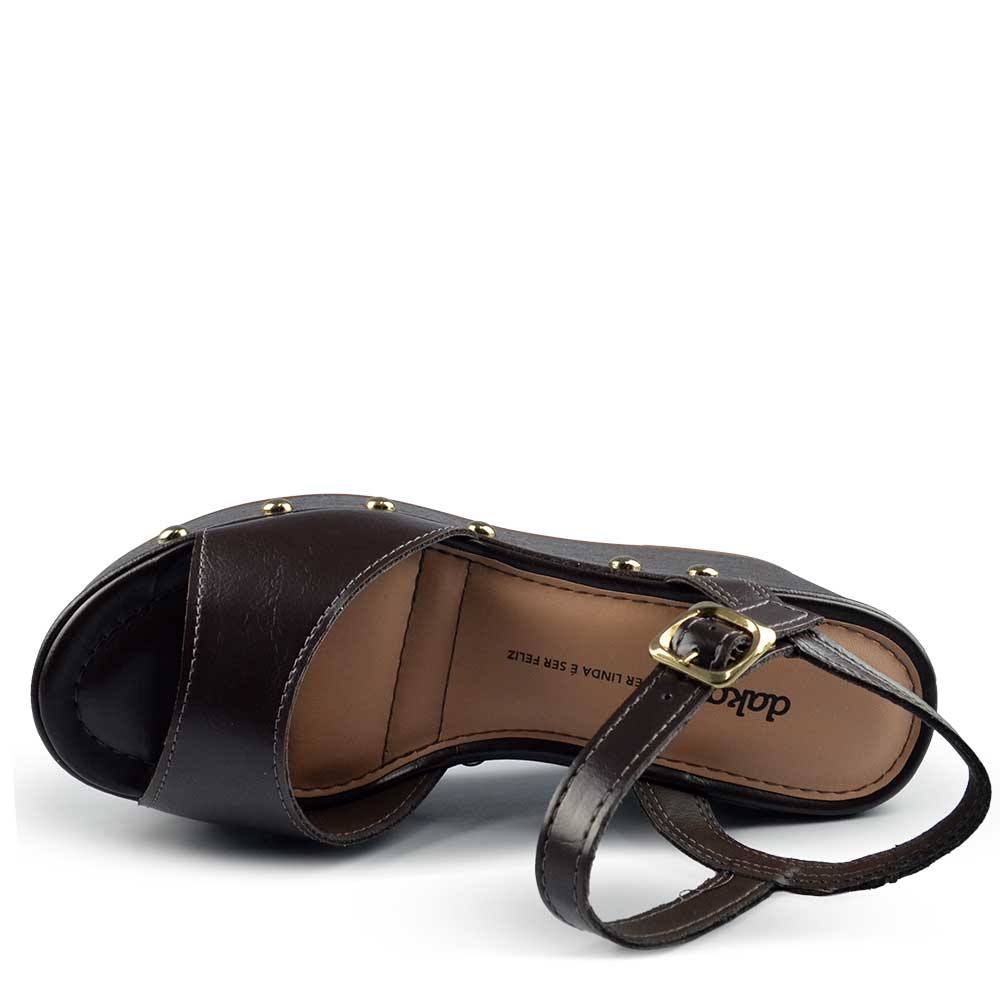 Sandália Anabela Dakota Feminina Y9542 - Foto 4