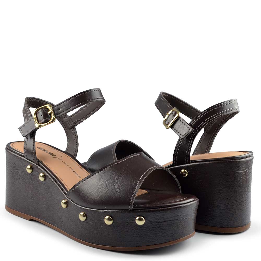 Sandália Anabela Dakota Feminina Y9542 - Foto 6