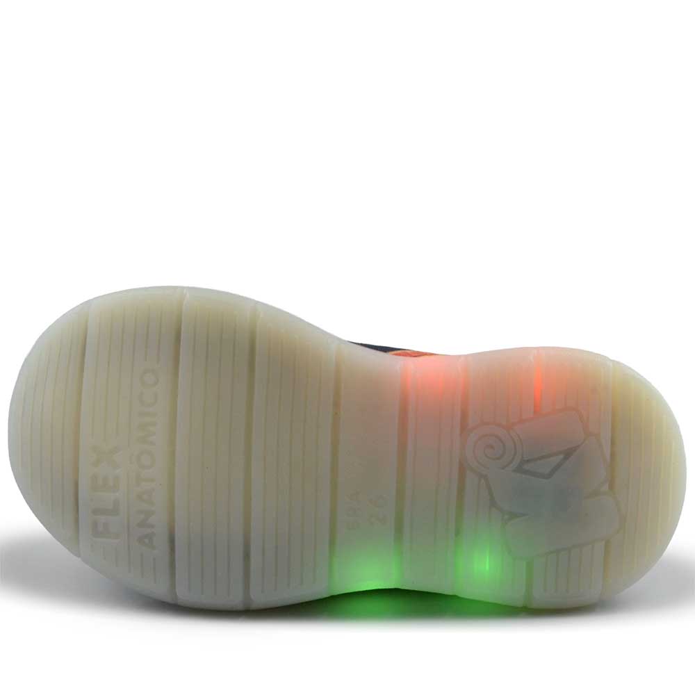 Tênis Infantil Kidy Masculino Luz 020-0200 - Foto 5