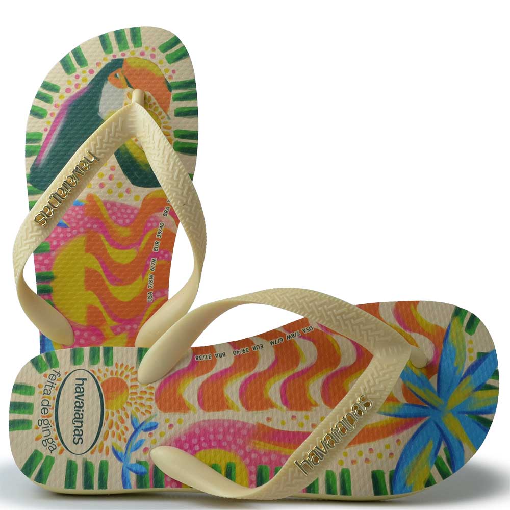 Chinelo Havaianas Feminino Ginga Top Bossa - Foto 1