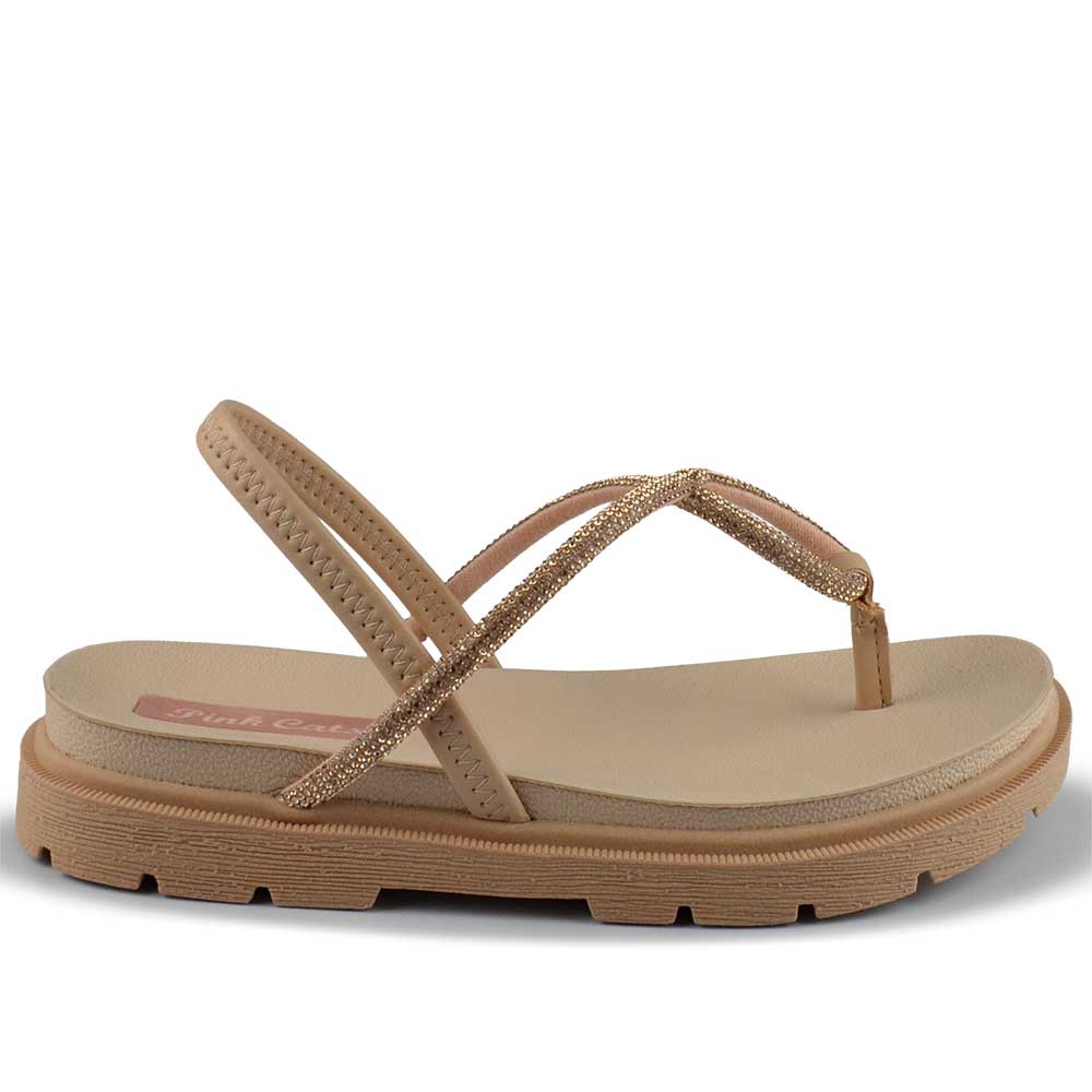 Sandália Papete Pink Cats Feminina Infantil V5744 - Foto 1