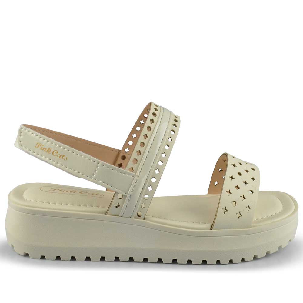 Sandália Papete Pink Cats Feminina Juvenil V5721 - Foto 1