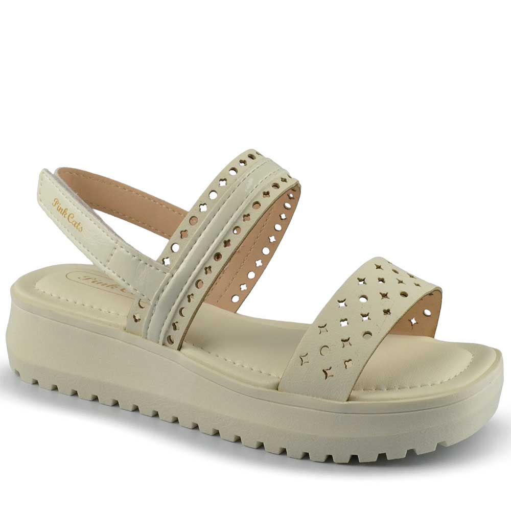 Sandália Papete Pink Cats Feminina Juvenil V5721 - Foto 2