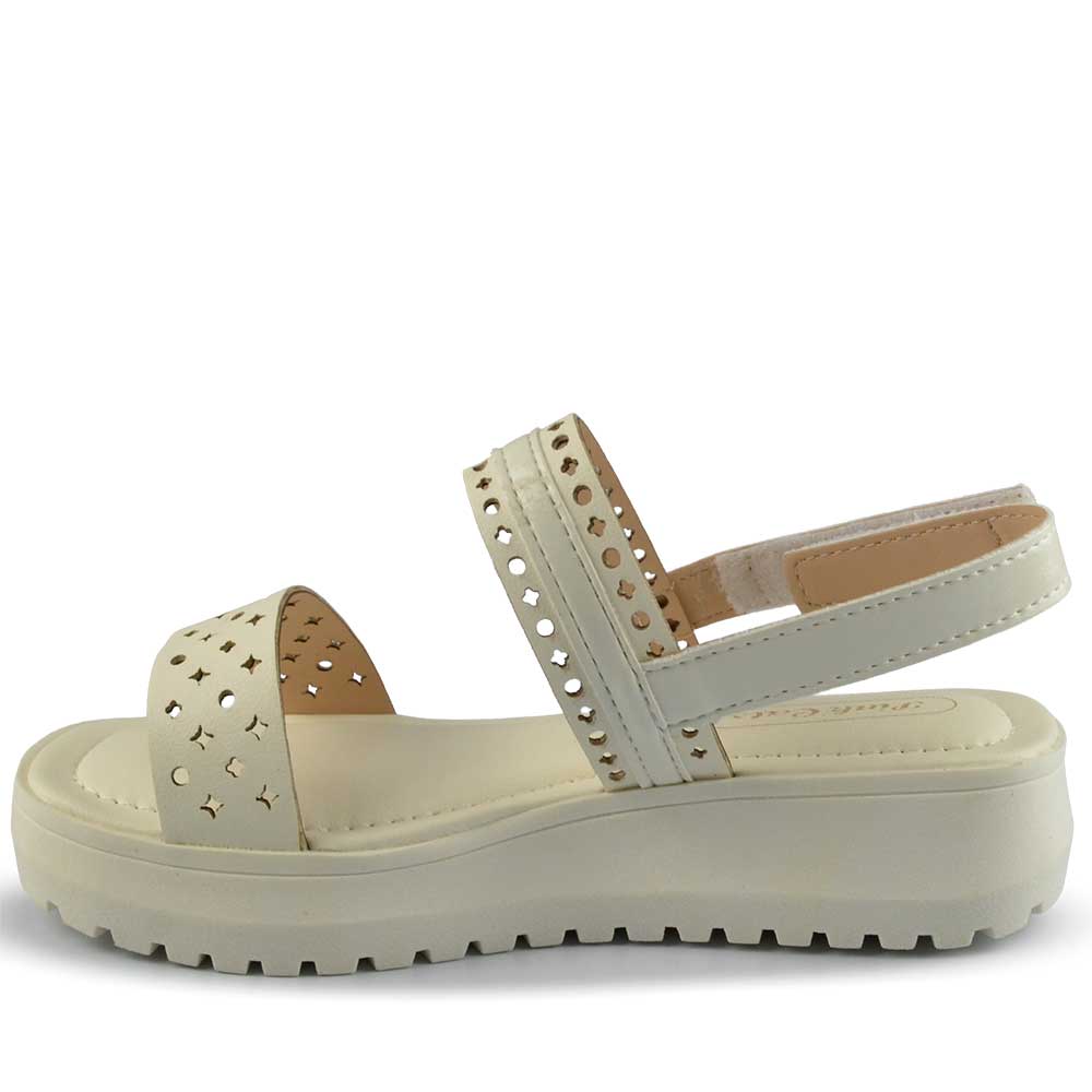 Sandália Papete Pink Cats Feminina Juvenil V5721 - Foto 3