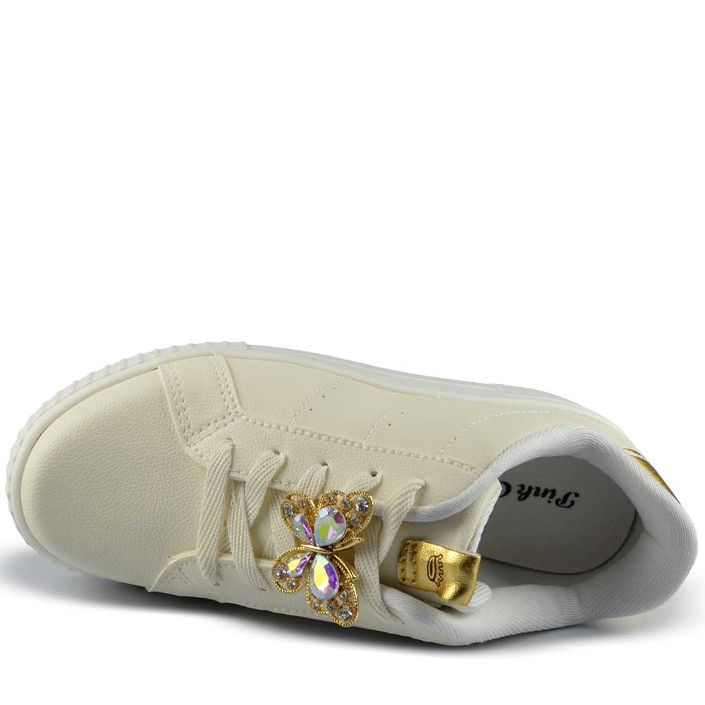 Tênis Casual Pink Cats Feminino Juvenil V5803 - Foto 4