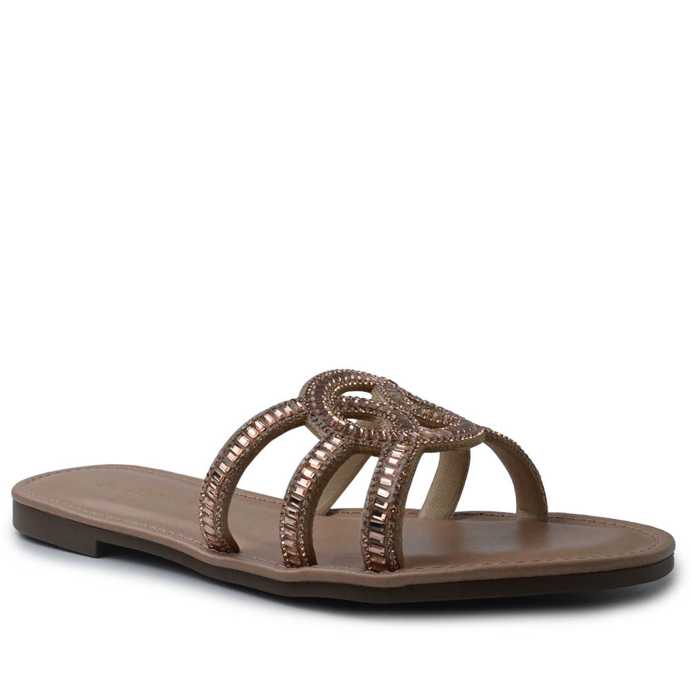 Sandália Rasteira Via Marte Feminina 308-003-01 - Foto 2