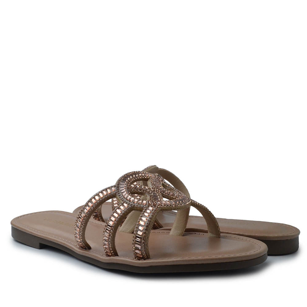 Sandália Rasteira Via Marte Feminina 308-003-01 - Foto 6