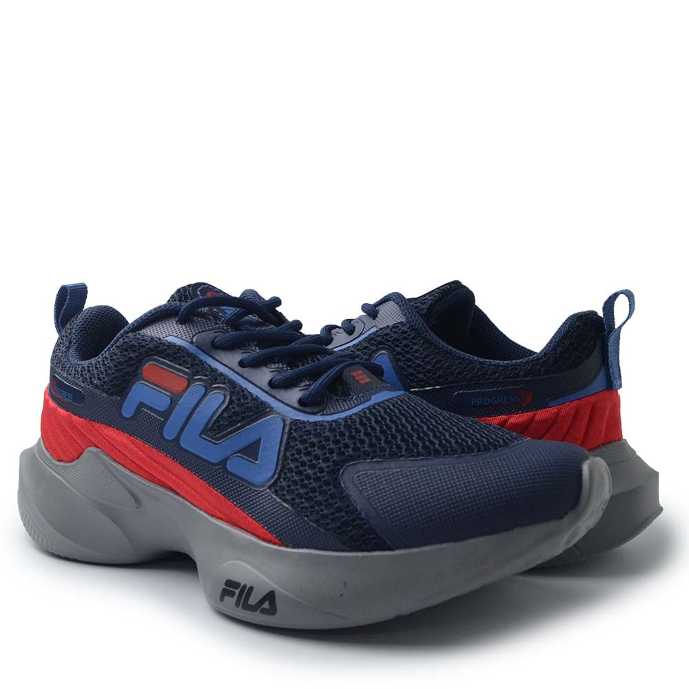 Tênis Esportivo Fila Infantil Masculino PROGRESS F04K00017 - Foto 6
