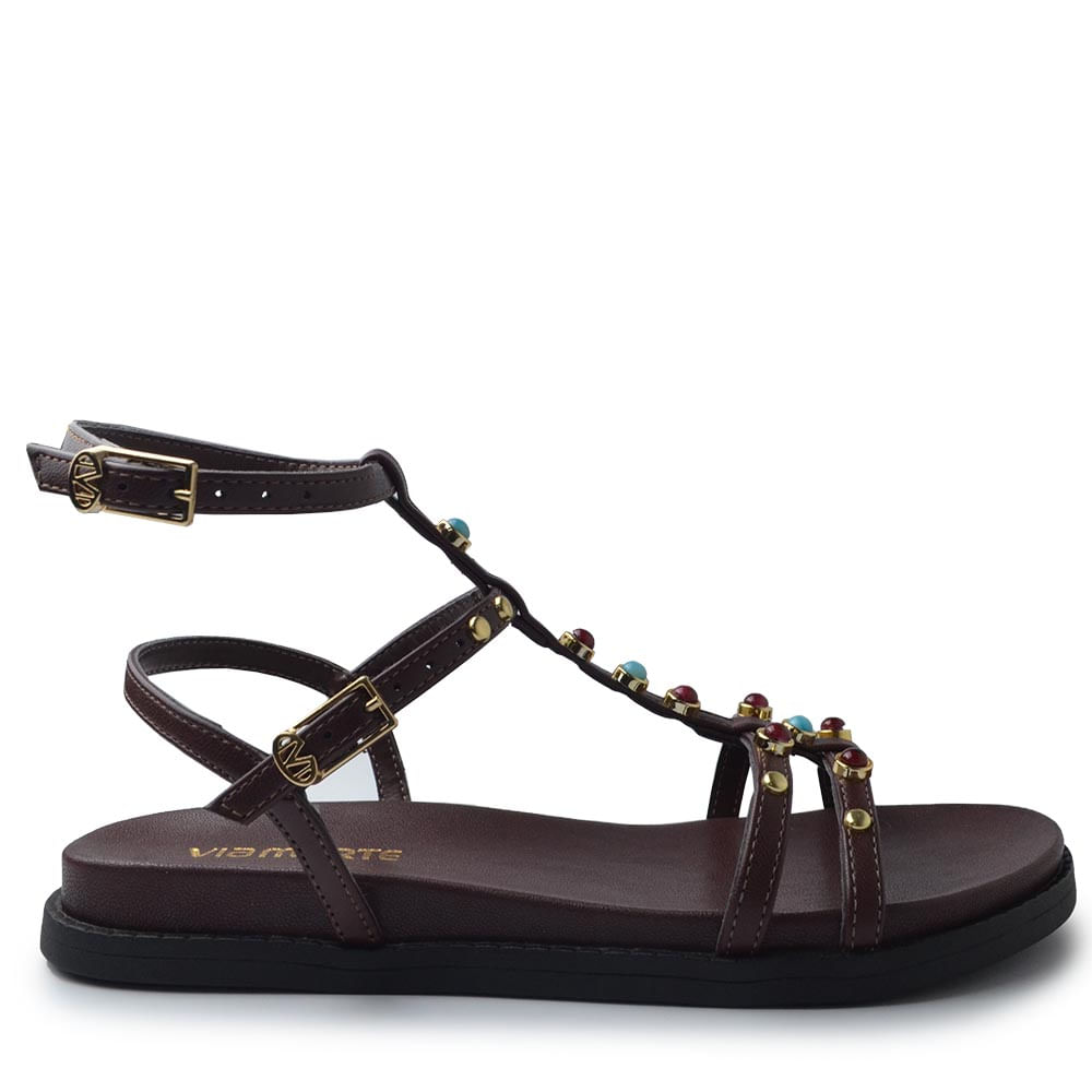 Sandália Papete Via Marte Feminina 107-035-07 - Foto 1