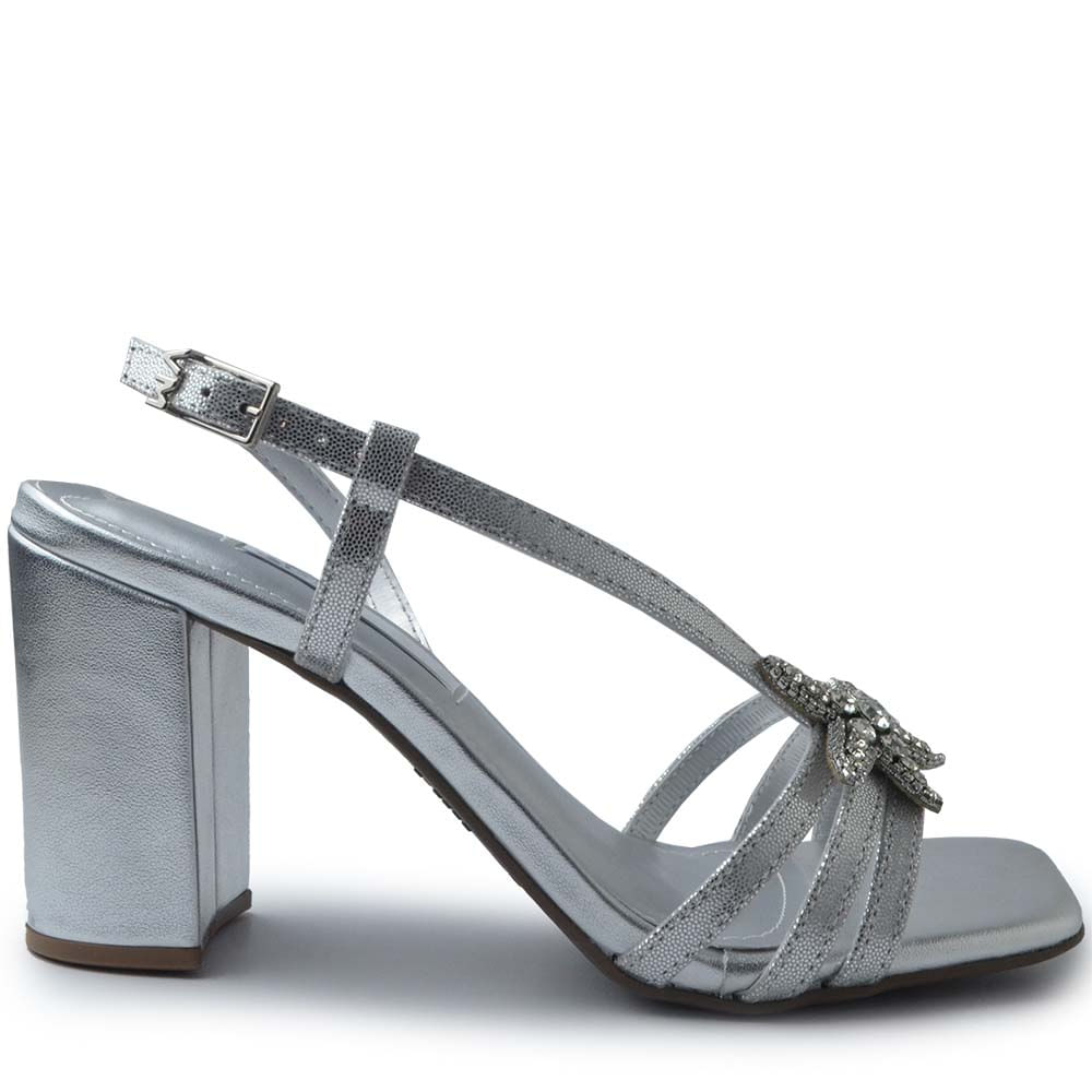 Sandália Via Marte Feminina Salto Bloco 139-036-01 - Foto 1