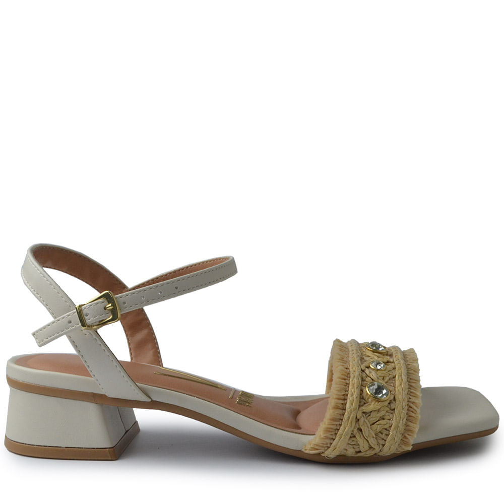 Sandália Salto Baixo Vizzano Feminina 6454.139 - Foto 1