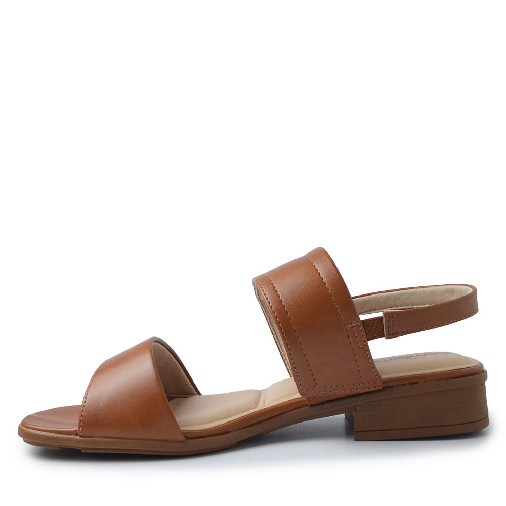 Sandália Comfortflex Salto Baixo Feminina 2561402 - Foto 3