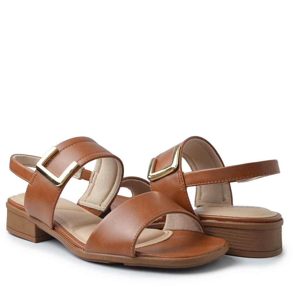 Sandália Comfortflex Salto Baixo Feminina 2561402 - Foto 6