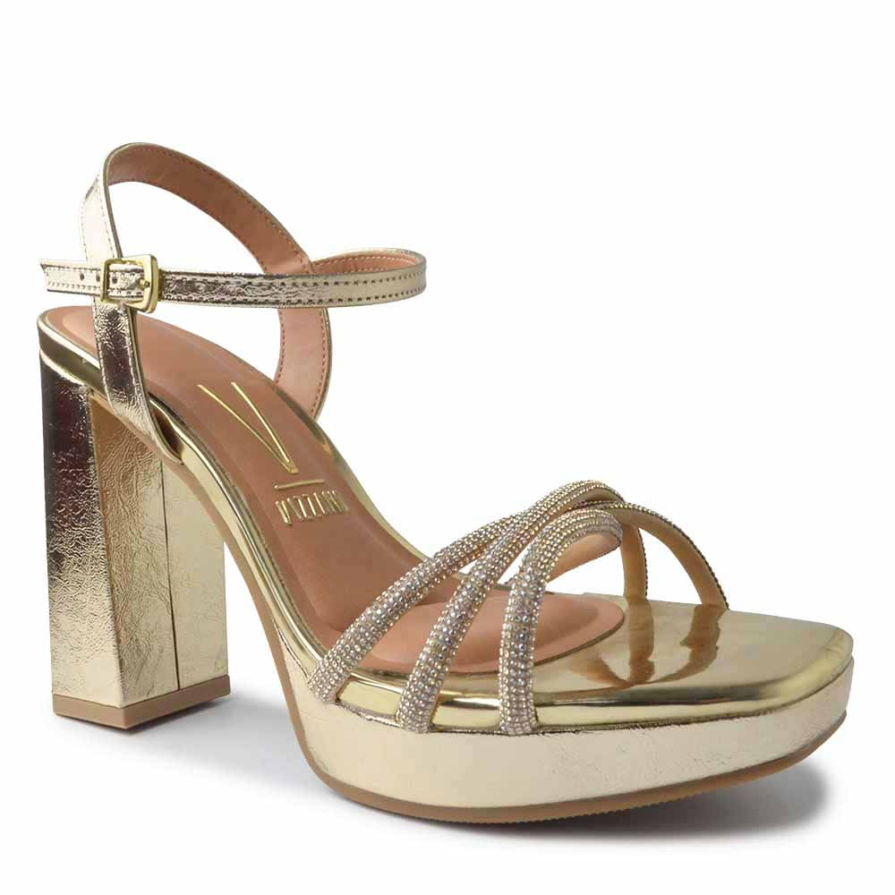 Sandália Vizzano Salto Alto Feminina 6551.105 Metal - Foto 2