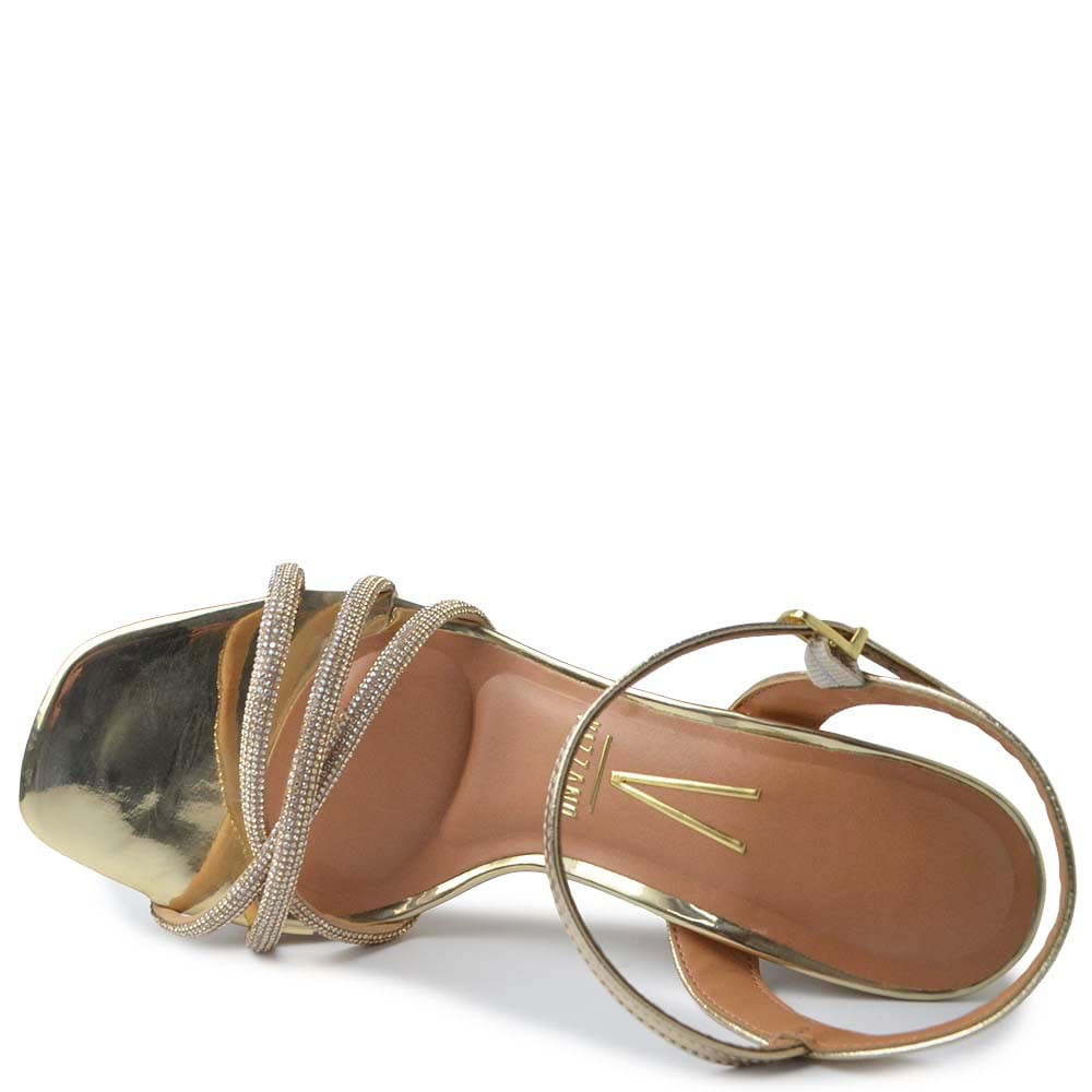 Sandália Vizzano Salto Alto Feminina 6551.105 Metal - Foto 4