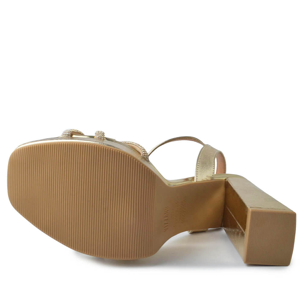 Sandália Vizzano Salto Alto Feminina 6551.105 Metal - Foto 5