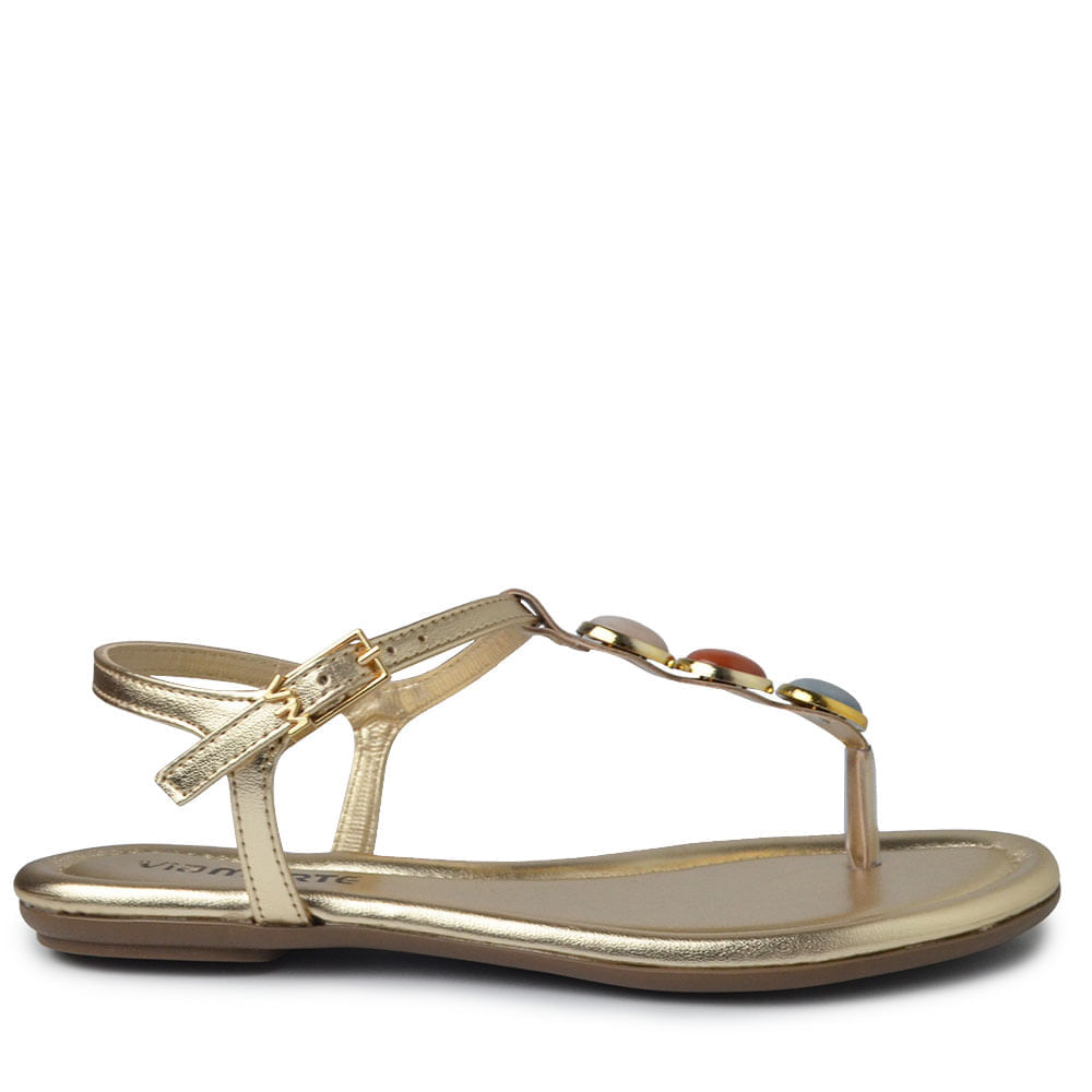 Sandália Rasteira Via Marte Feminina 331-001-01 - Foto 1