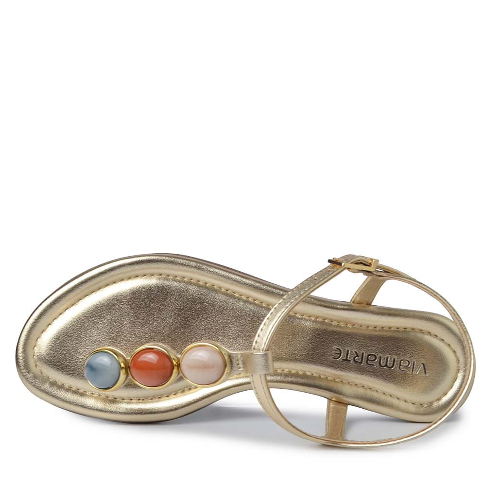 Sandália Rasteira Via Marte Feminina 331-001-01 - Foto 4