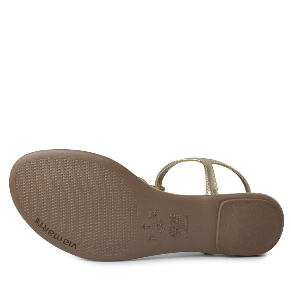 Sandália Rasteira Via Marte Feminina 331-001-01 - Foto 5