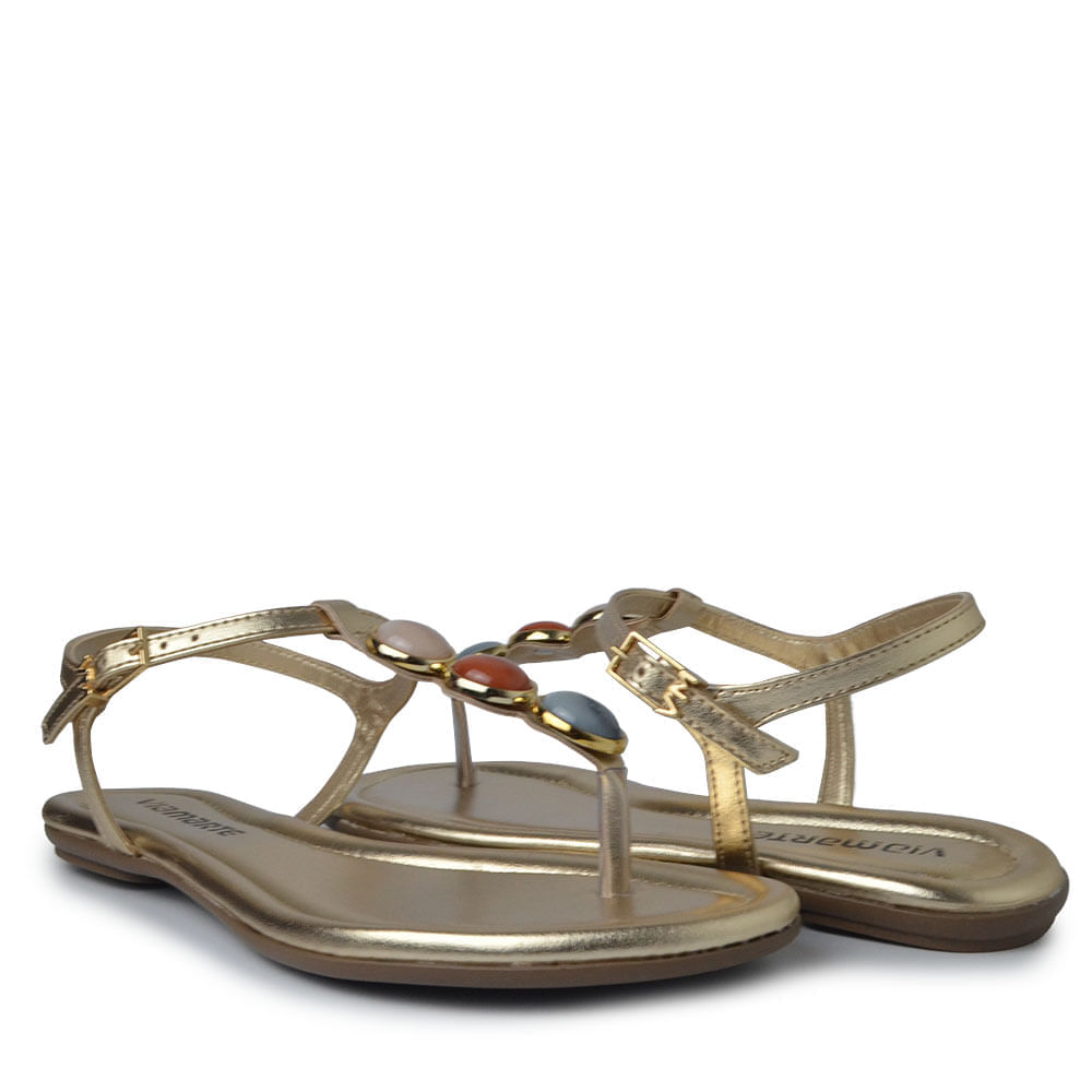 Sandália Rasteira Via Marte Feminina 331-001-01 - Foto 6