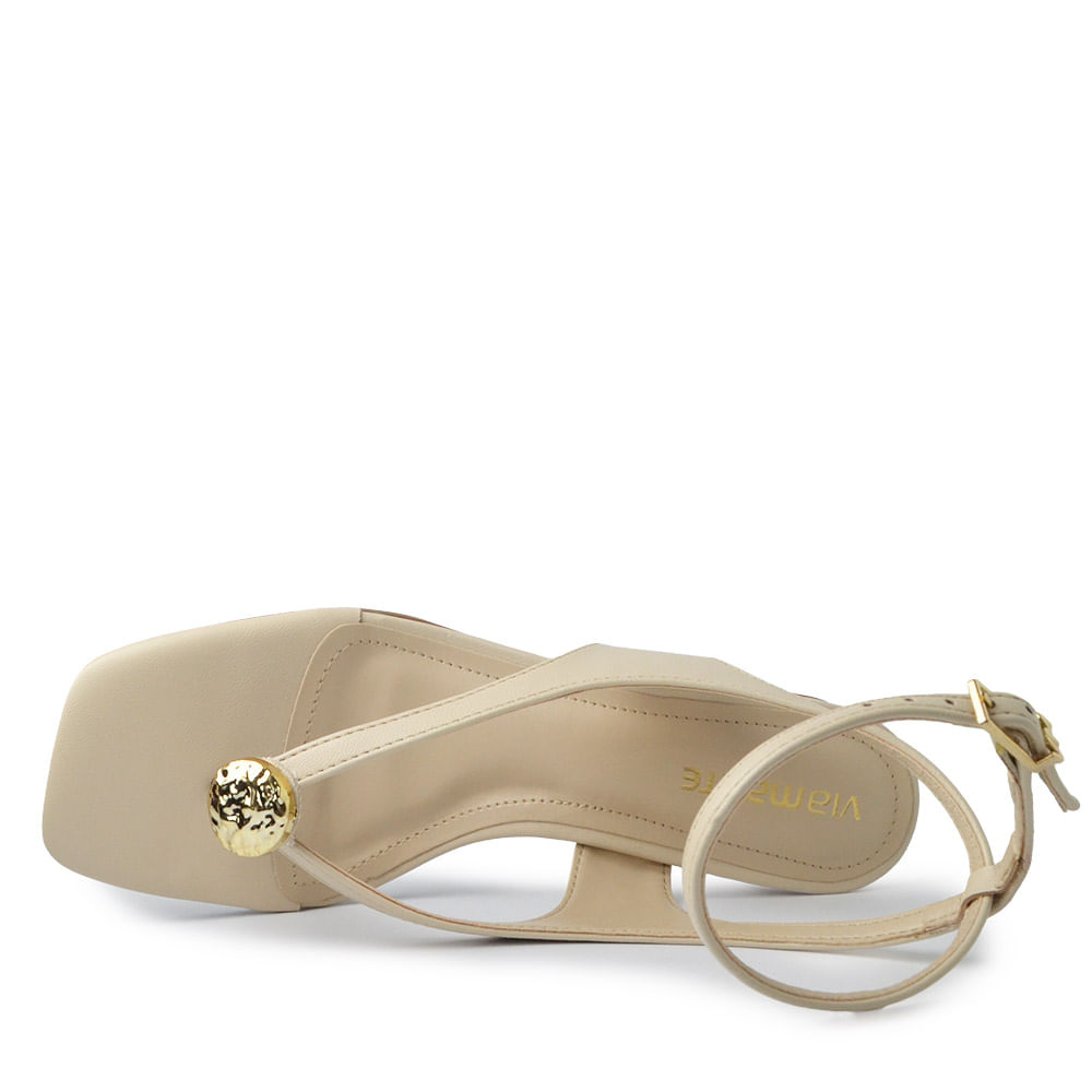 Sandália Via Marte Feminina Salto Bloco 199-025-01 - Foto 4