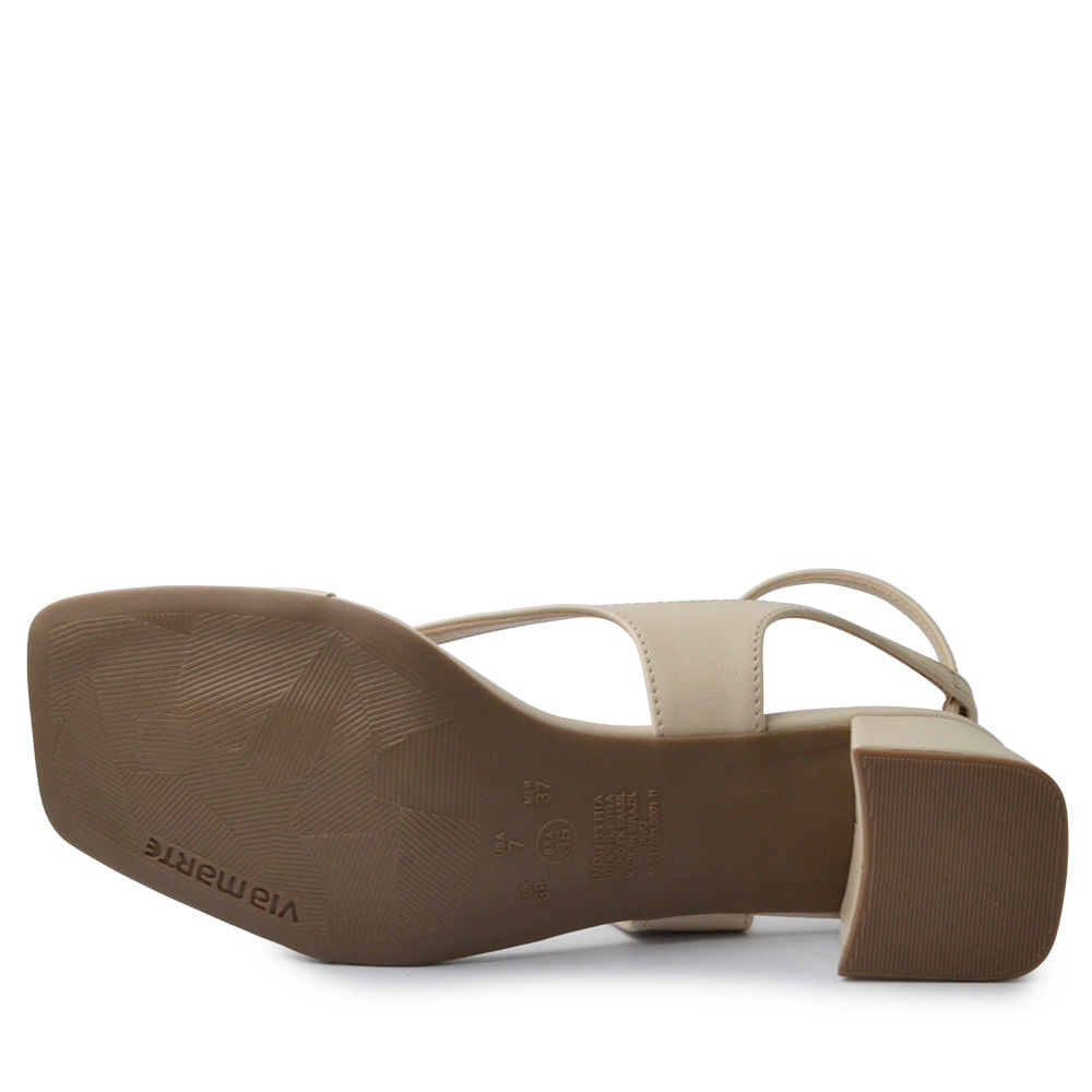 Sandália Via Marte Feminina Salto Bloco 199-025-01 - Foto 5