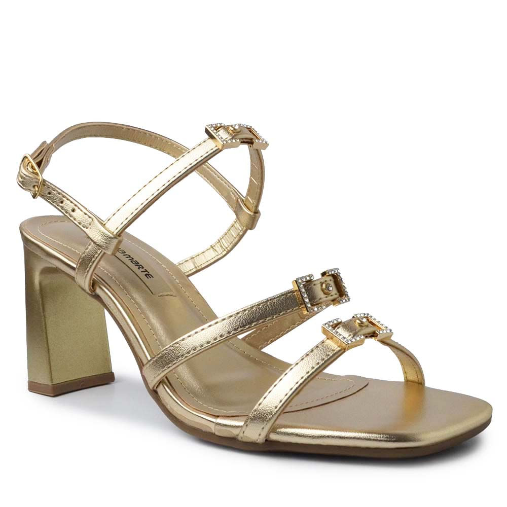 Sandália Via Marte Feminina Salto Alto 288-014-01 - Foto 2