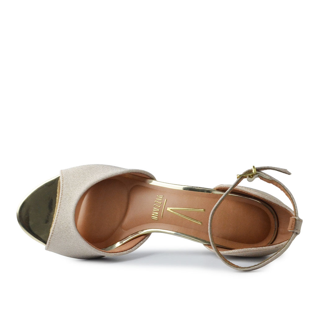 Sandália Vizzano Feminina Salto Alto Bloco 6262.406 TELA - Foto 4