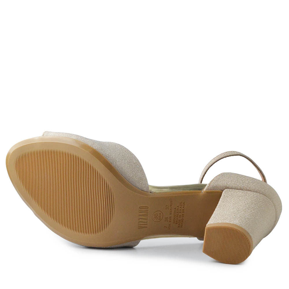 Sandália Vizzano Feminina Salto Alto Bloco 6262.406 TELA - Foto 5