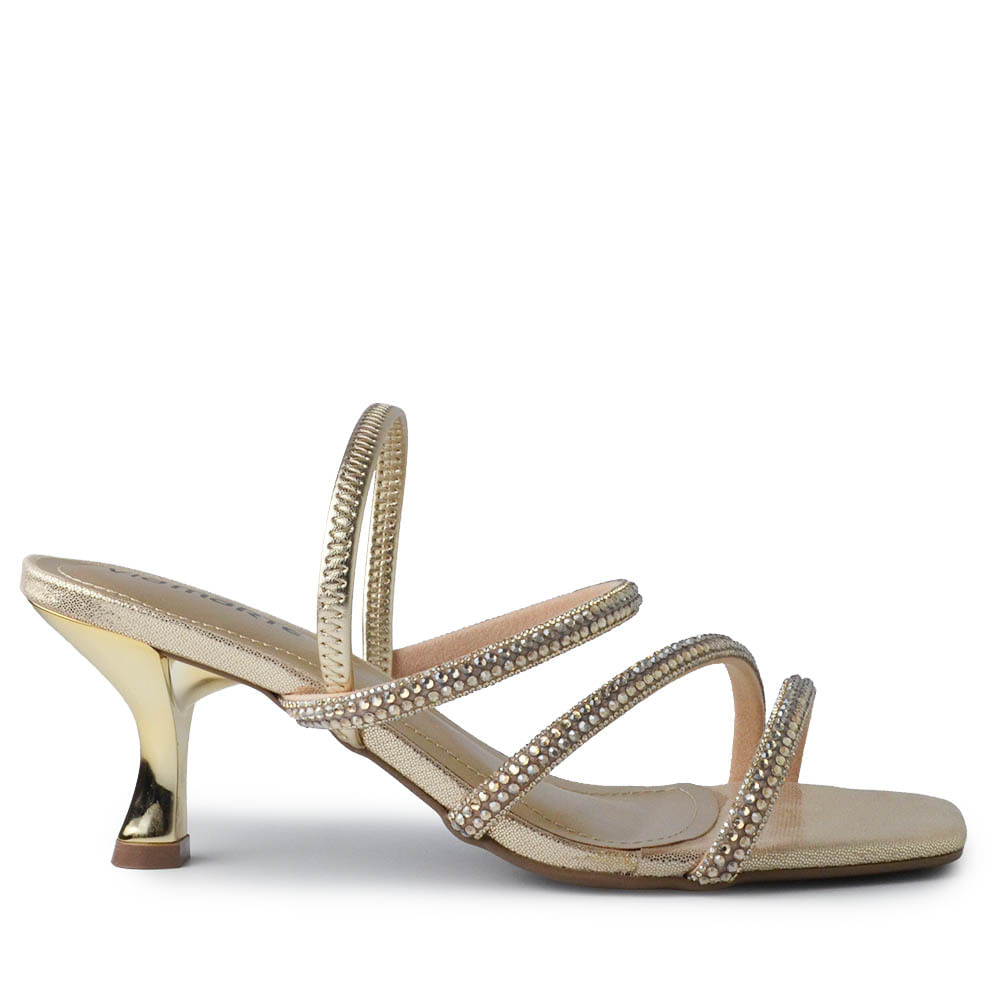 Sandália Salto Alto Via Marte Feminina 177-045-04 - Foto 1