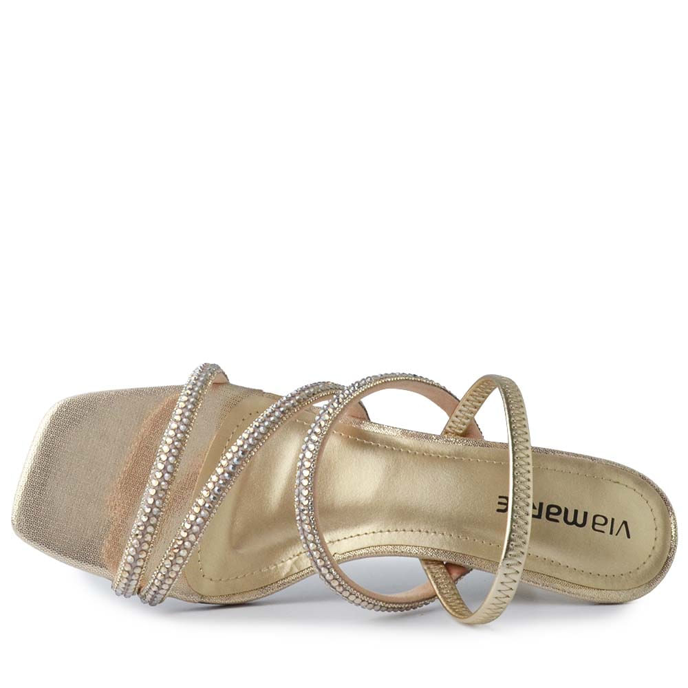 Sandália Salto Alto Via Marte Feminina 177-045-04 - Foto 4