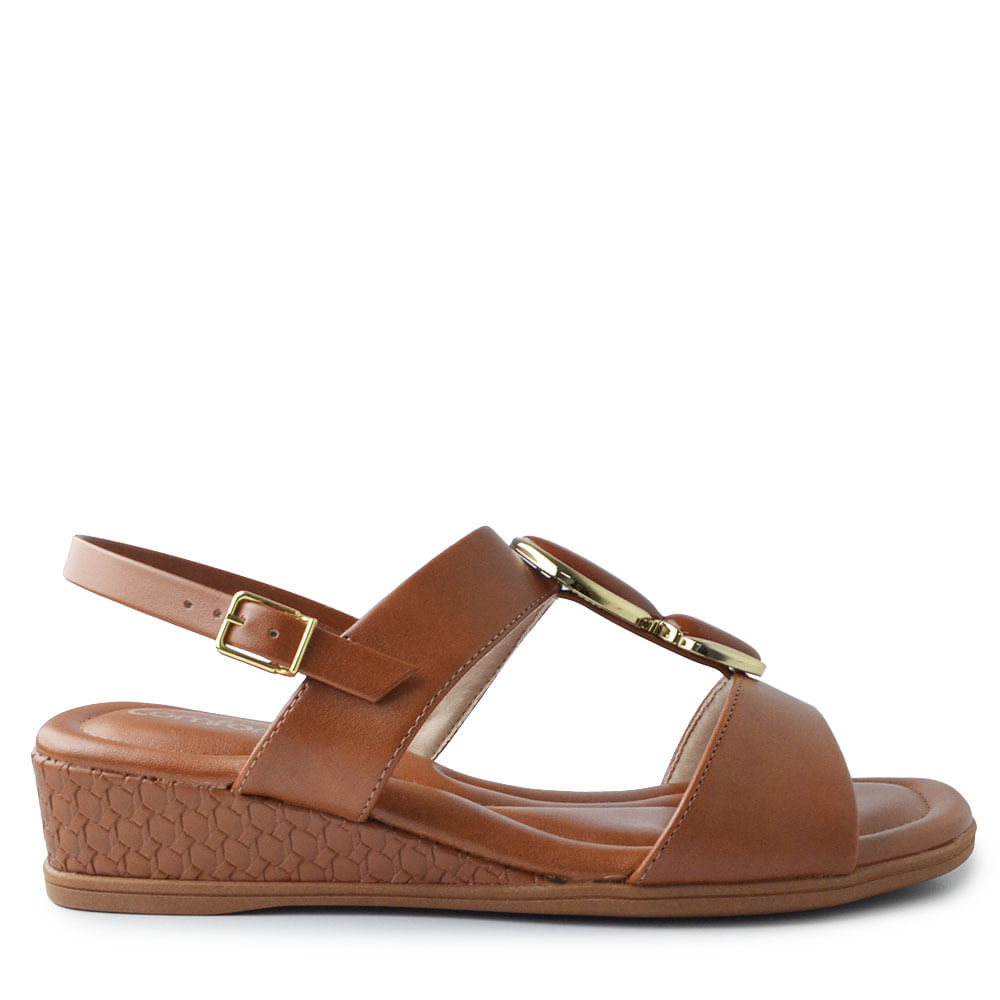 Sandália Anabela Comfortflex Feminina 2570405 - Foto 1