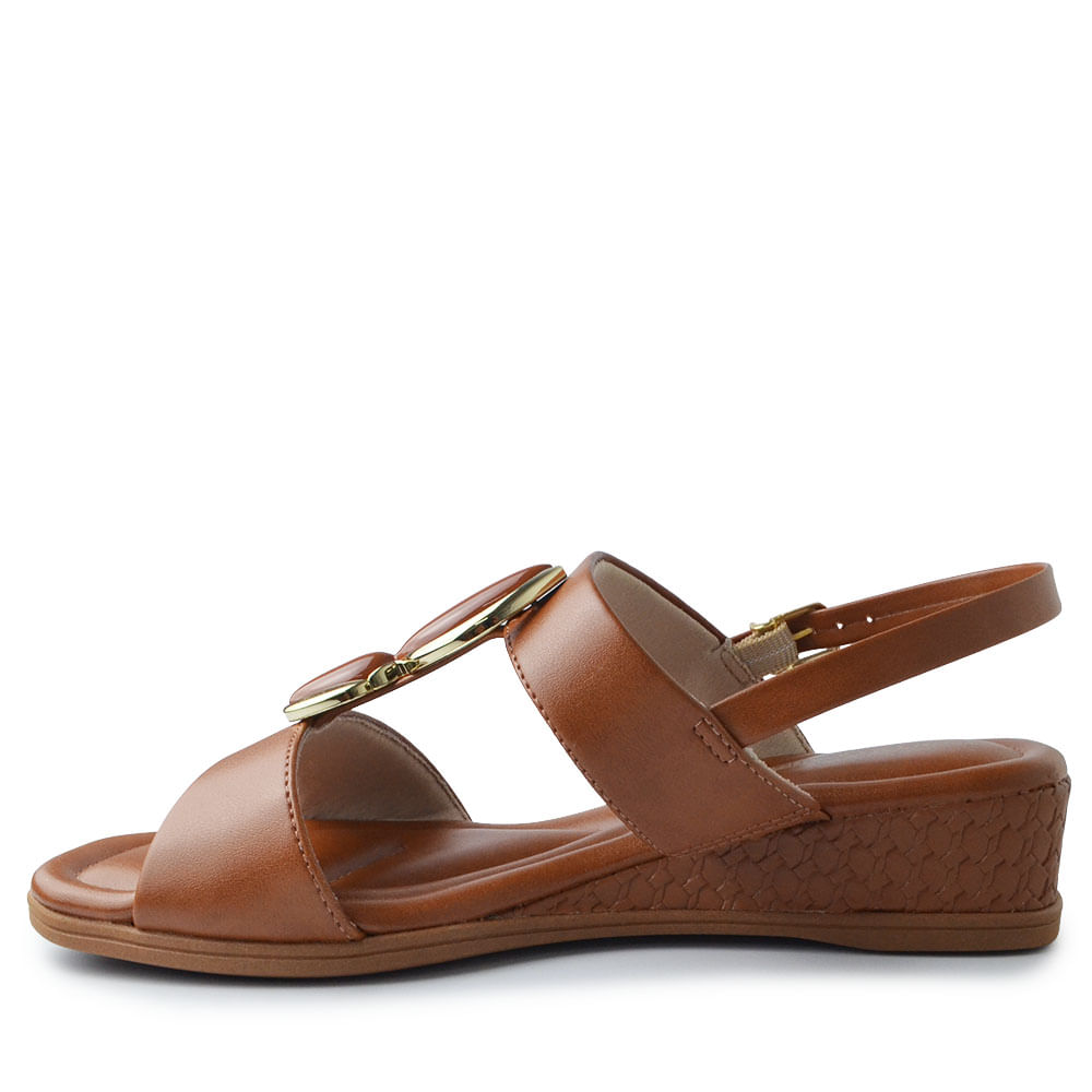 Sandália Anabela Comfortflex Feminina 2570405 - Foto 3