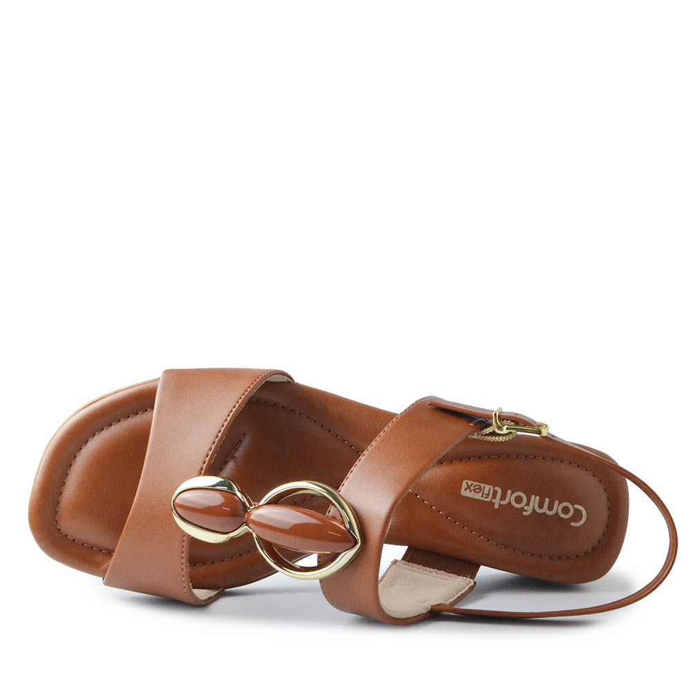 Sandália Anabela Comfortflex Feminina 2570405 - Foto 4