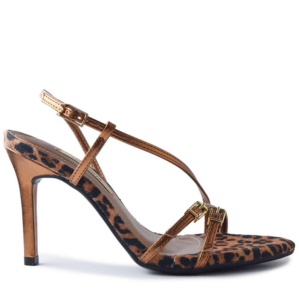 Sandália Salto Fino Via Marte Feminina 337-002-01 - Foto 1