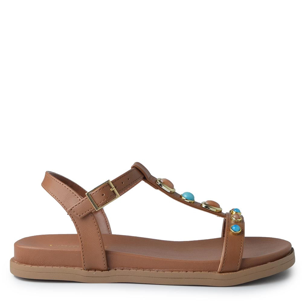 Sandália Papete Via Marte Feminina 107-036-07 - Foto 1