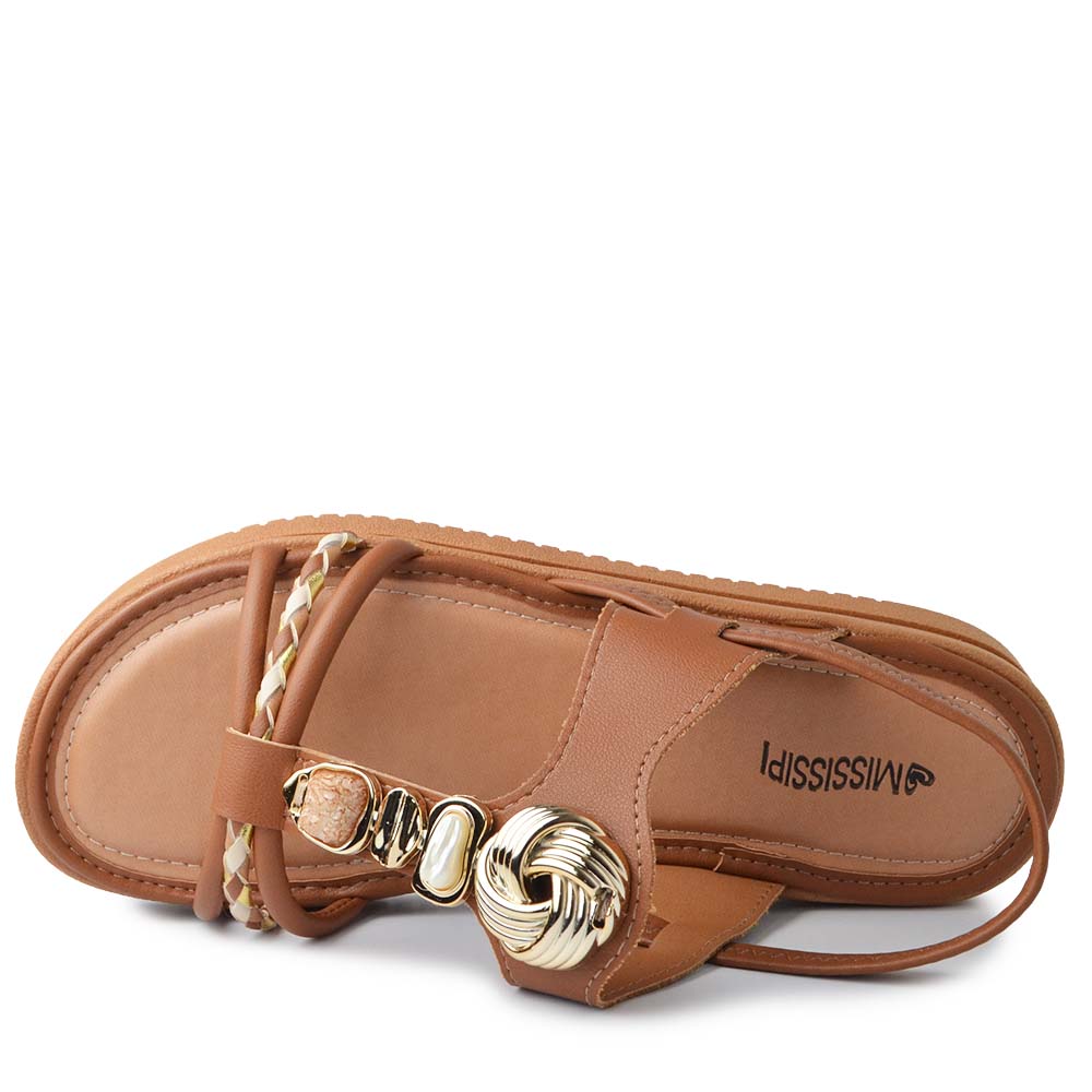 Sandália  Flatform Mississipi Feminina JO221 - Foto 4