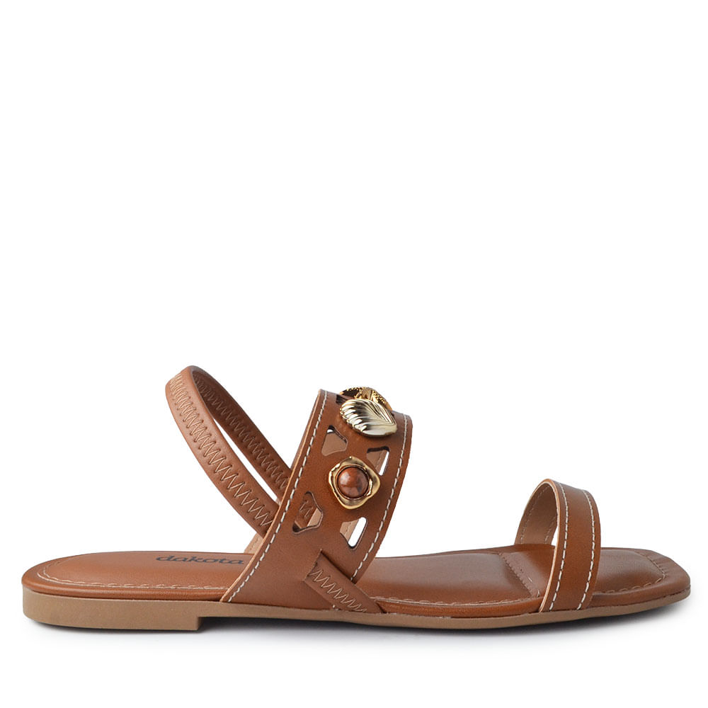 Sandália Rasteira Dakota Feminina Y9616 - Foto 1