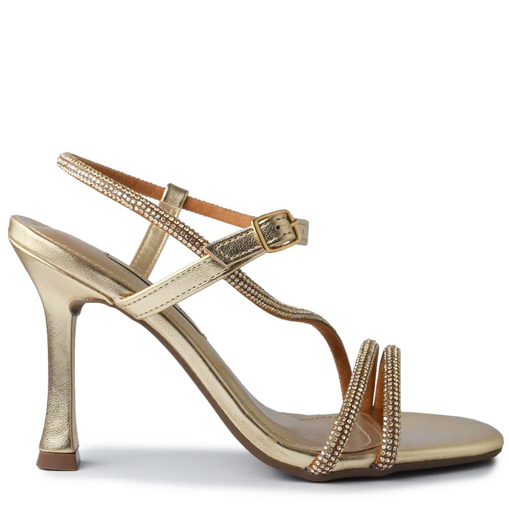 Sandália Via Marte Salto Alto Feminina 195-003-03 - Foto 1