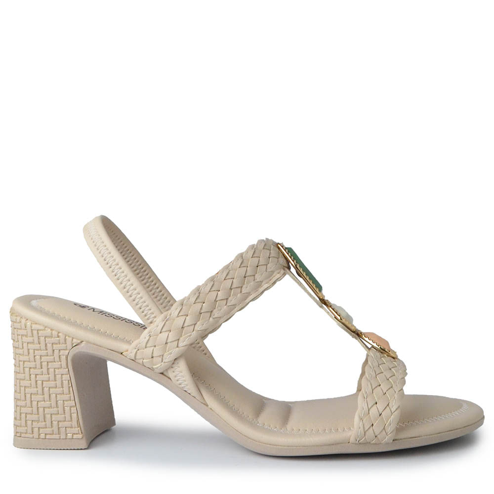 Sandália Mississipi de Salto Bloco Feminina JO482 - Foto 1