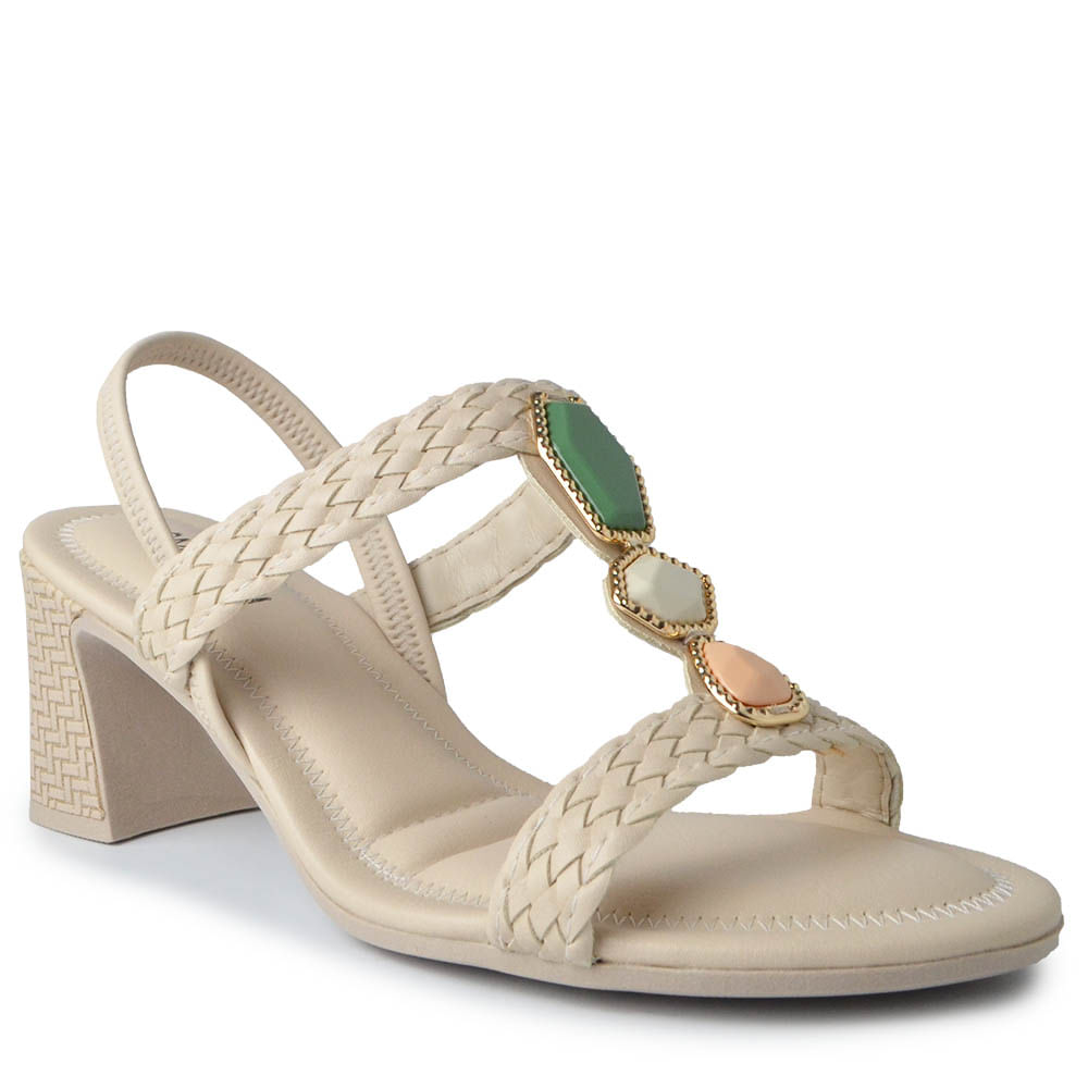 Sandália Mississipi de Salto Bloco Feminina JO482 - Foto 2