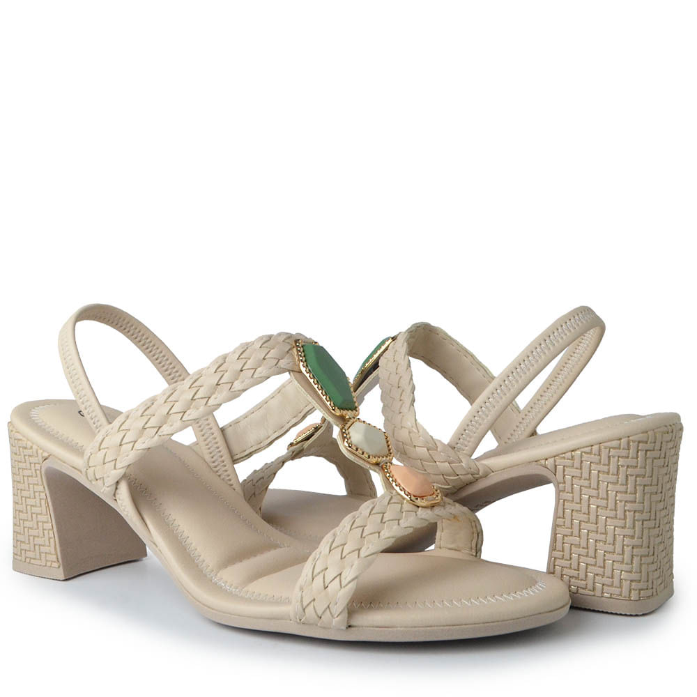 Sandália Mississipi de Salto Bloco Feminina JO482 - Foto 6