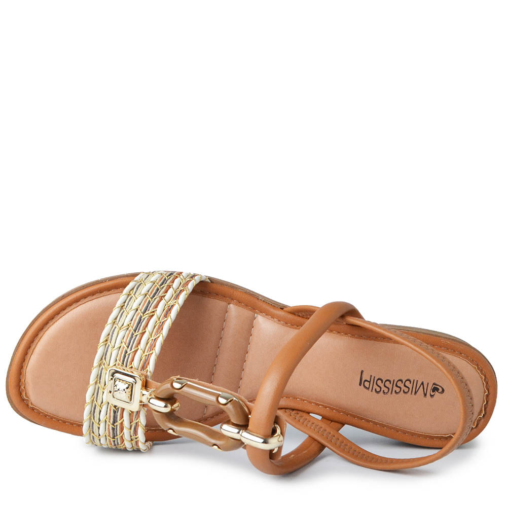 Sandália Mississipi Salto Baixo Feminina JO321 - Foto 4