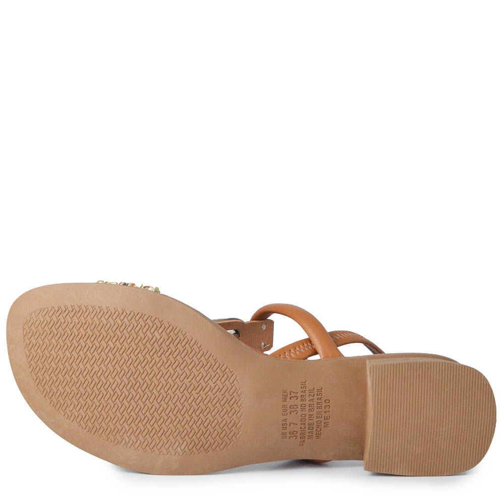 Sandália Mississipi Salto Baixo Feminina JO321 - Foto 5