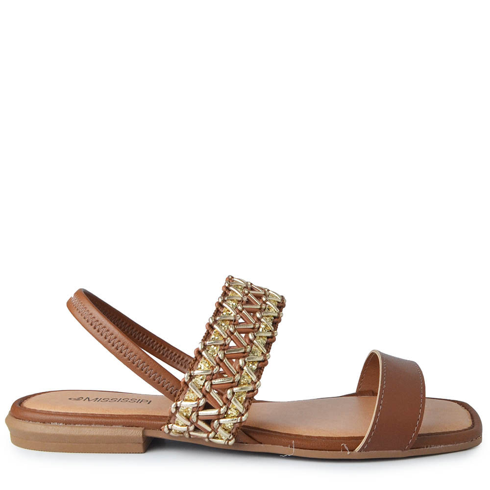 Sandália Rasteira Mississipi Feminina JO441 - Foto 1