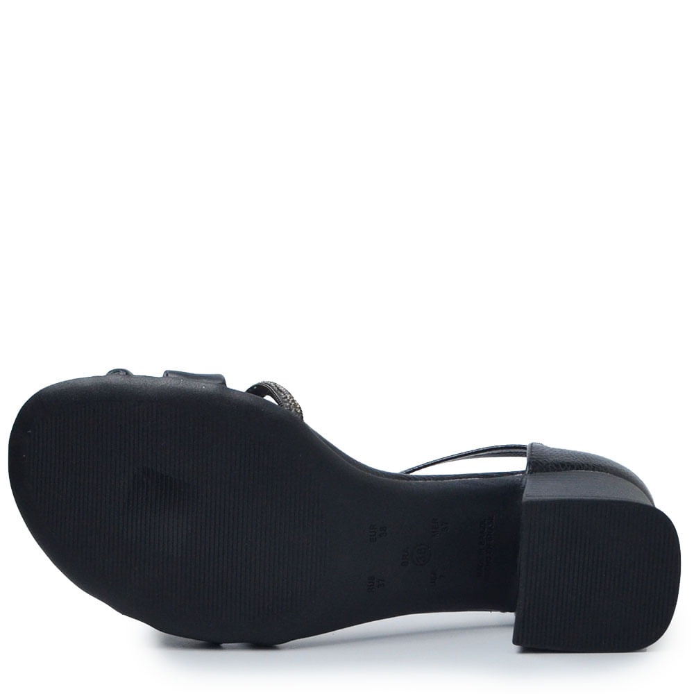 Sandália Comfortflex Salto Bloco Feminina 2556408 - Foto 5