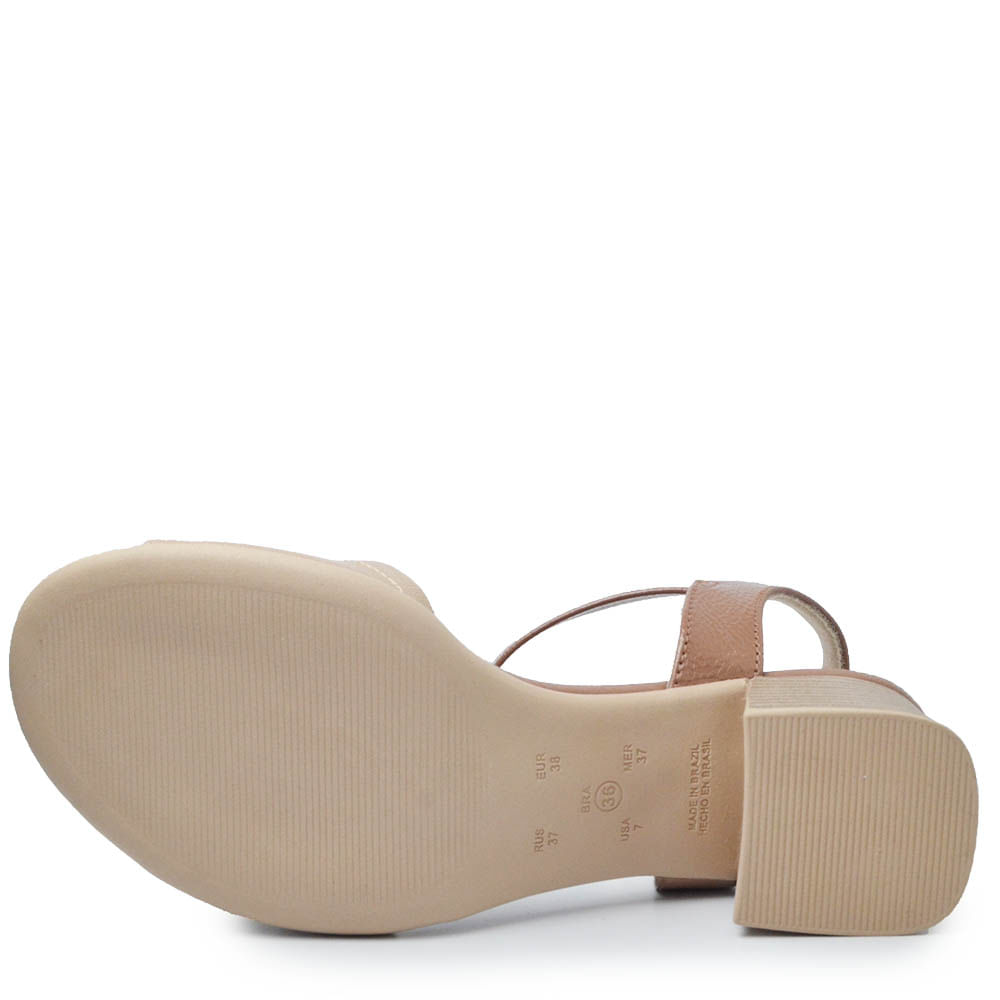 Sandália Comfortflex Salto Bloco Feminina 2556405 - Foto 5