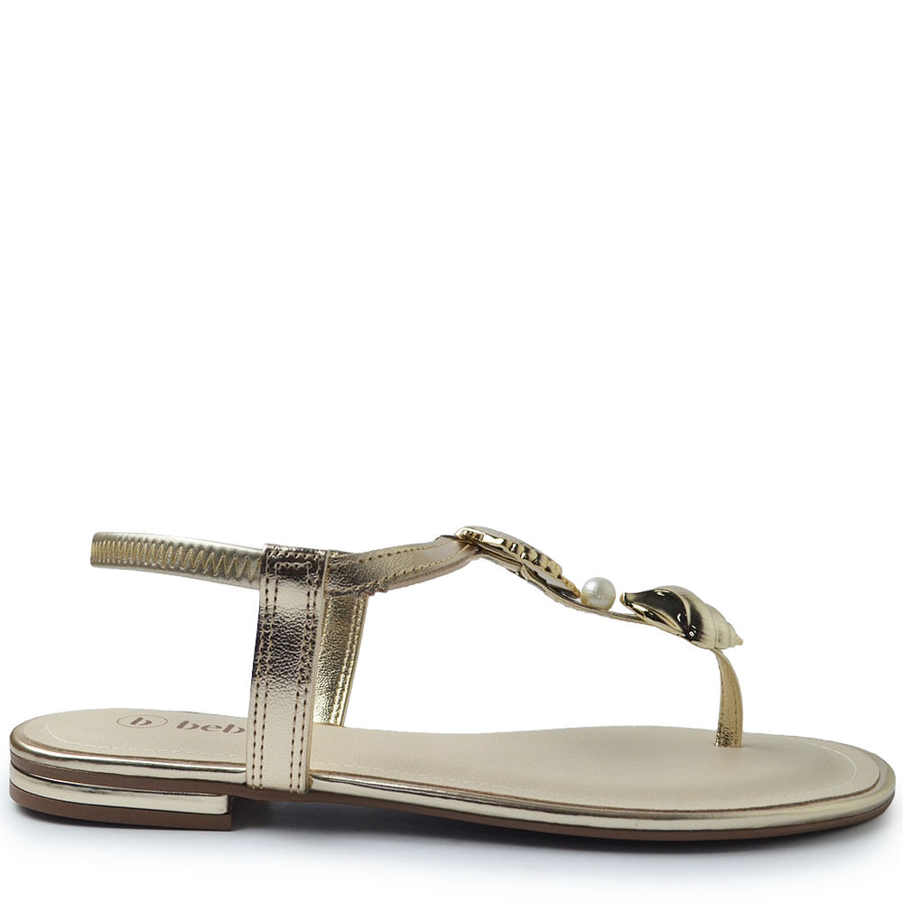 Sandália Rasteira Bebecê Feminina T1028-541 - Foto 1