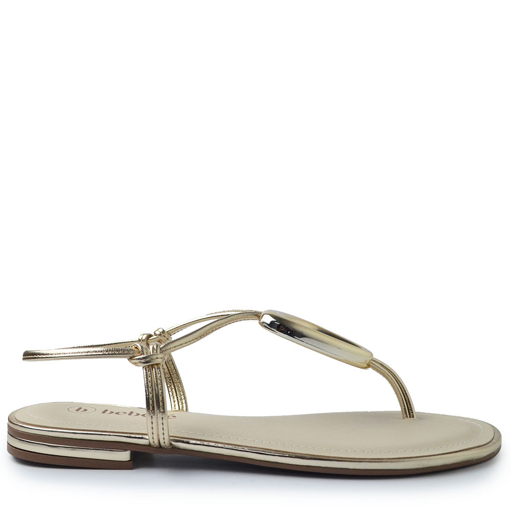 Sandália Rasteira Bebecê Feminina T1028-494 - Foto 1